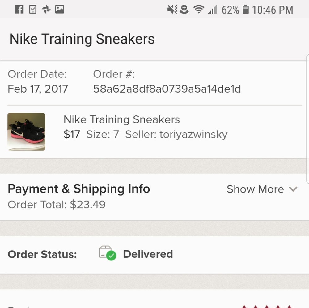 Black nike trainers